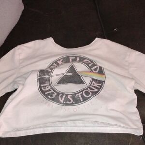 Pink Floyd White Long Sleeve Tee with Graphic